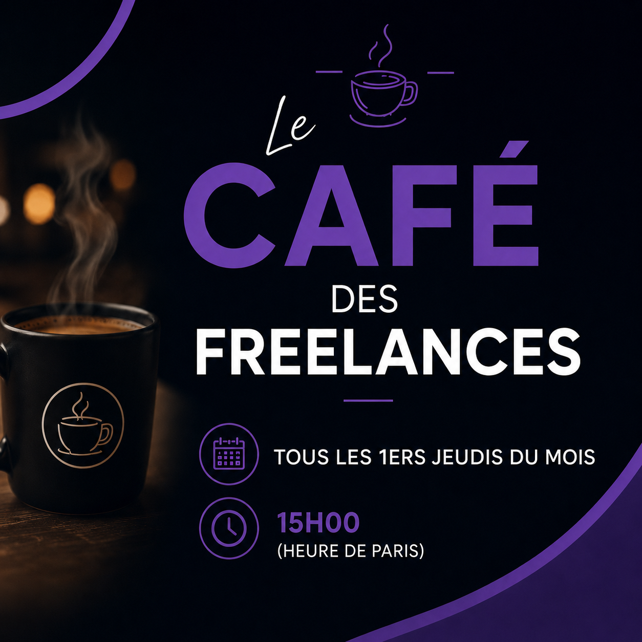 Le Café des Freelances, rendez-vous mensuel ouvert à tous les freelances