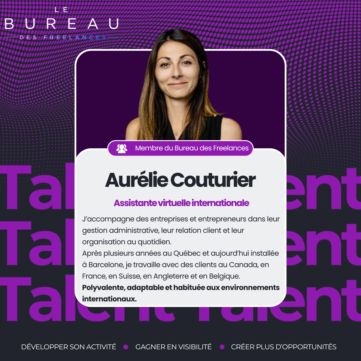 Présentation de Aurélie Couturier
