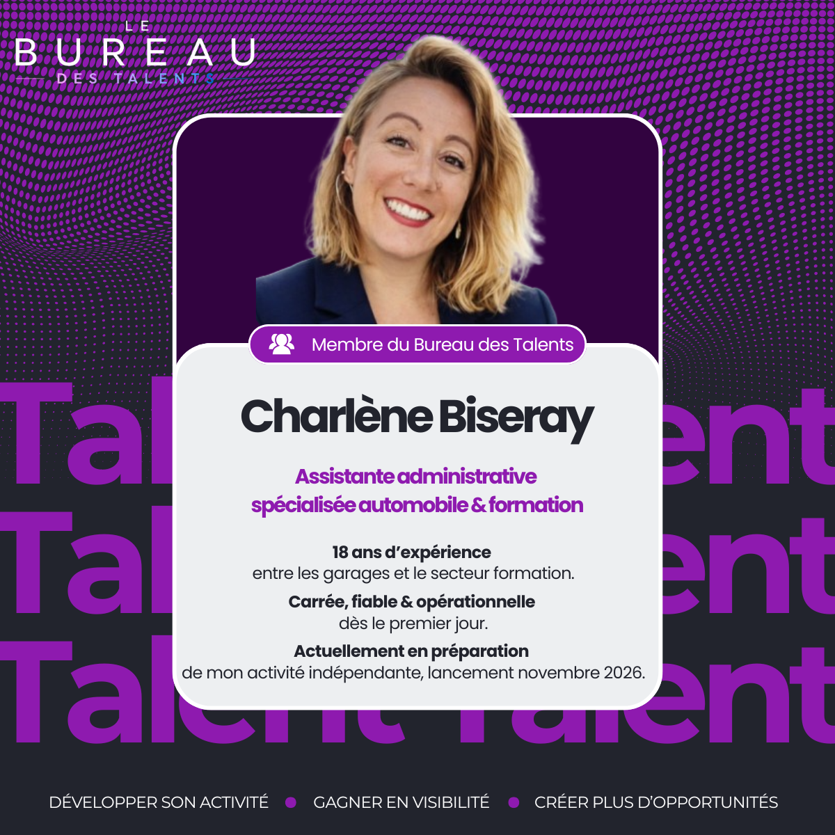Présentation de Charlène Biseray