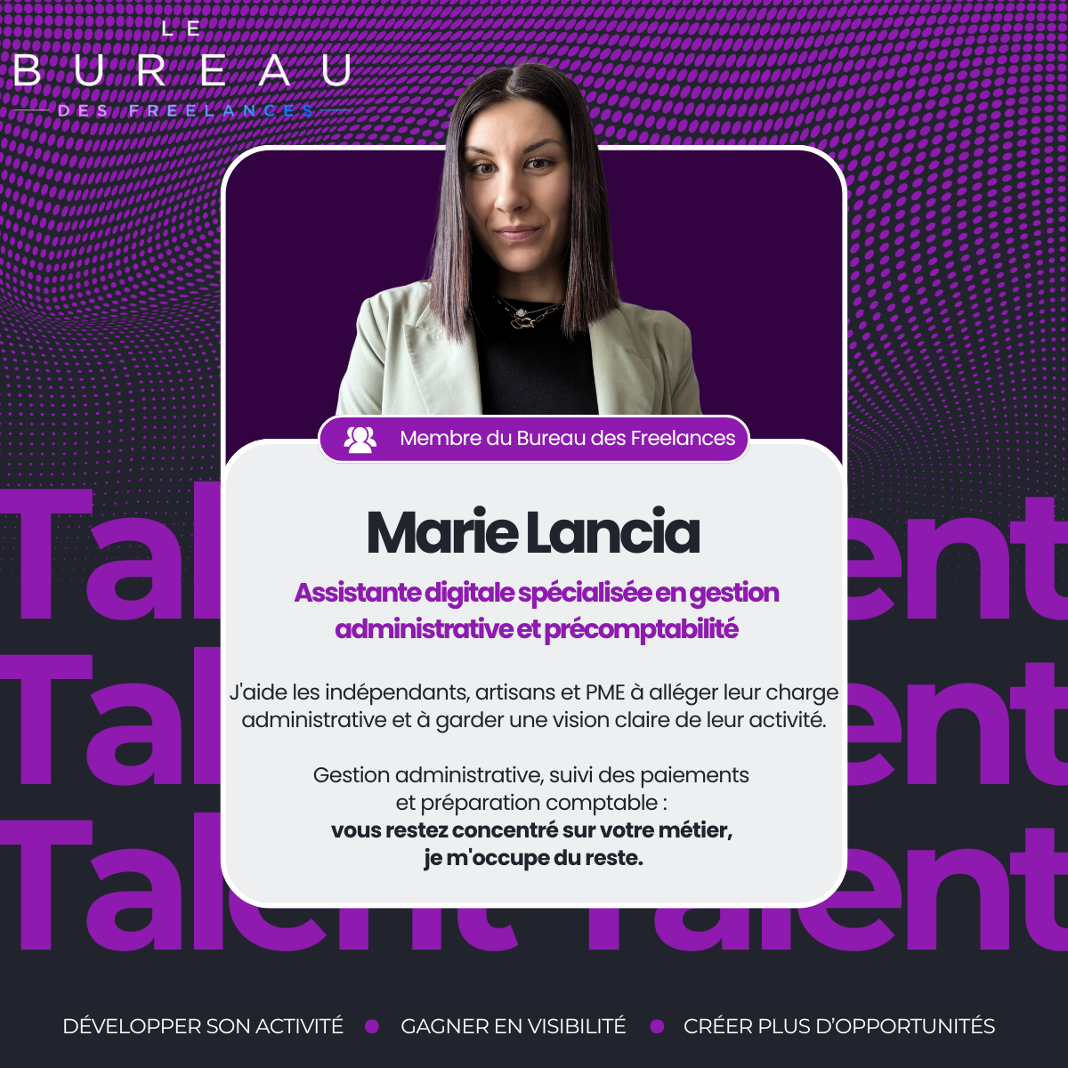 Présentation de Marie Lancia