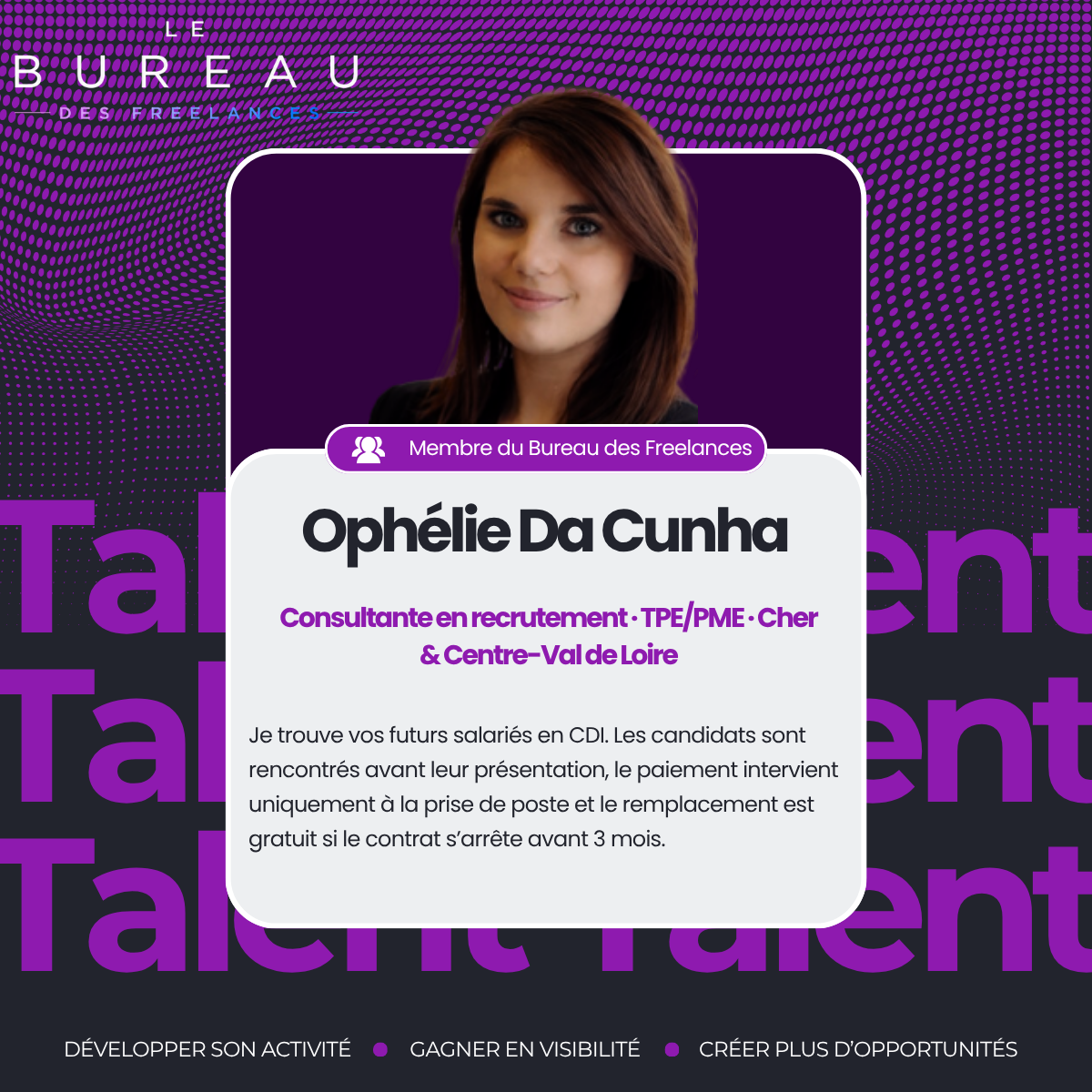 Présentation de Ophélie Da Cunha