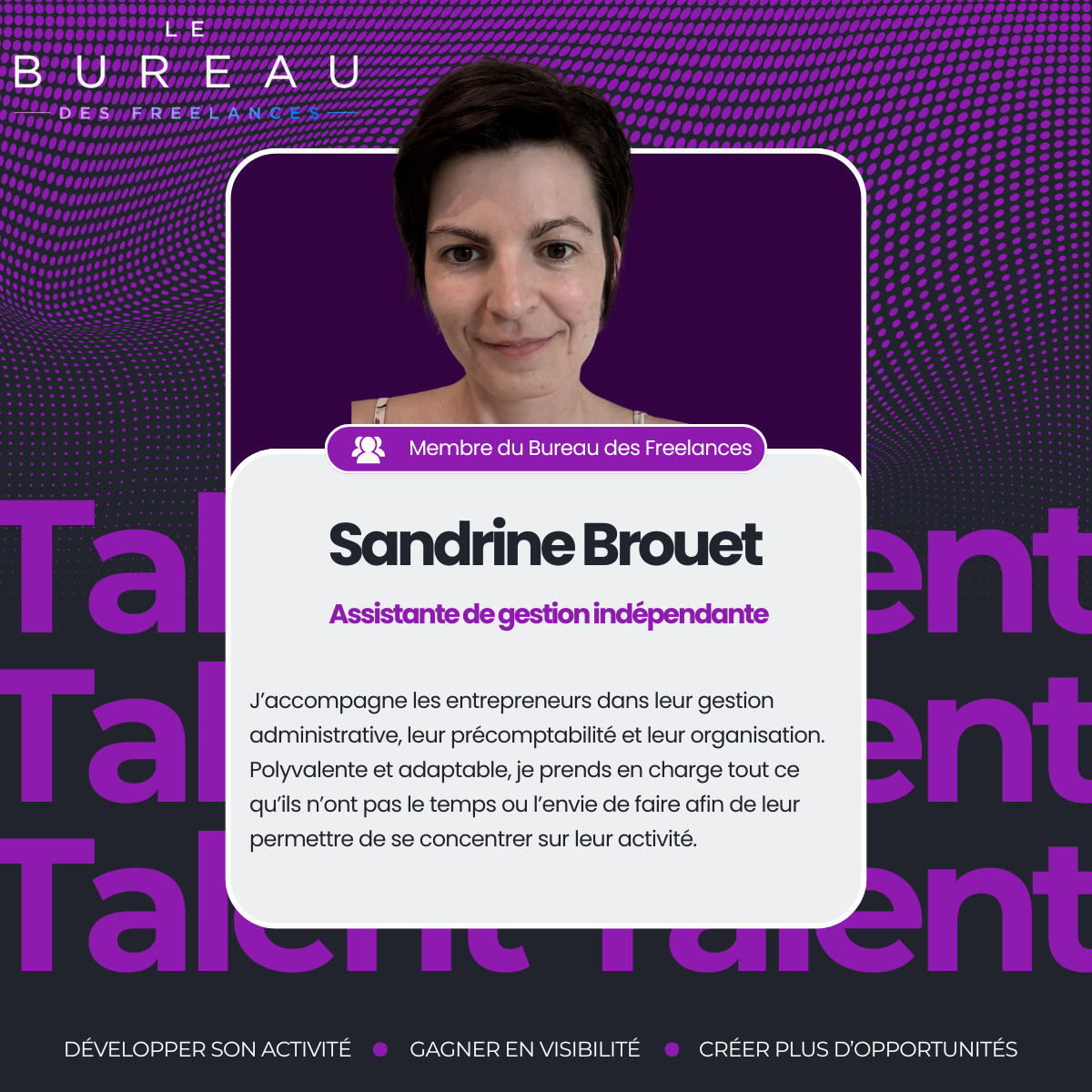 Présentation de Sandrine Brouet